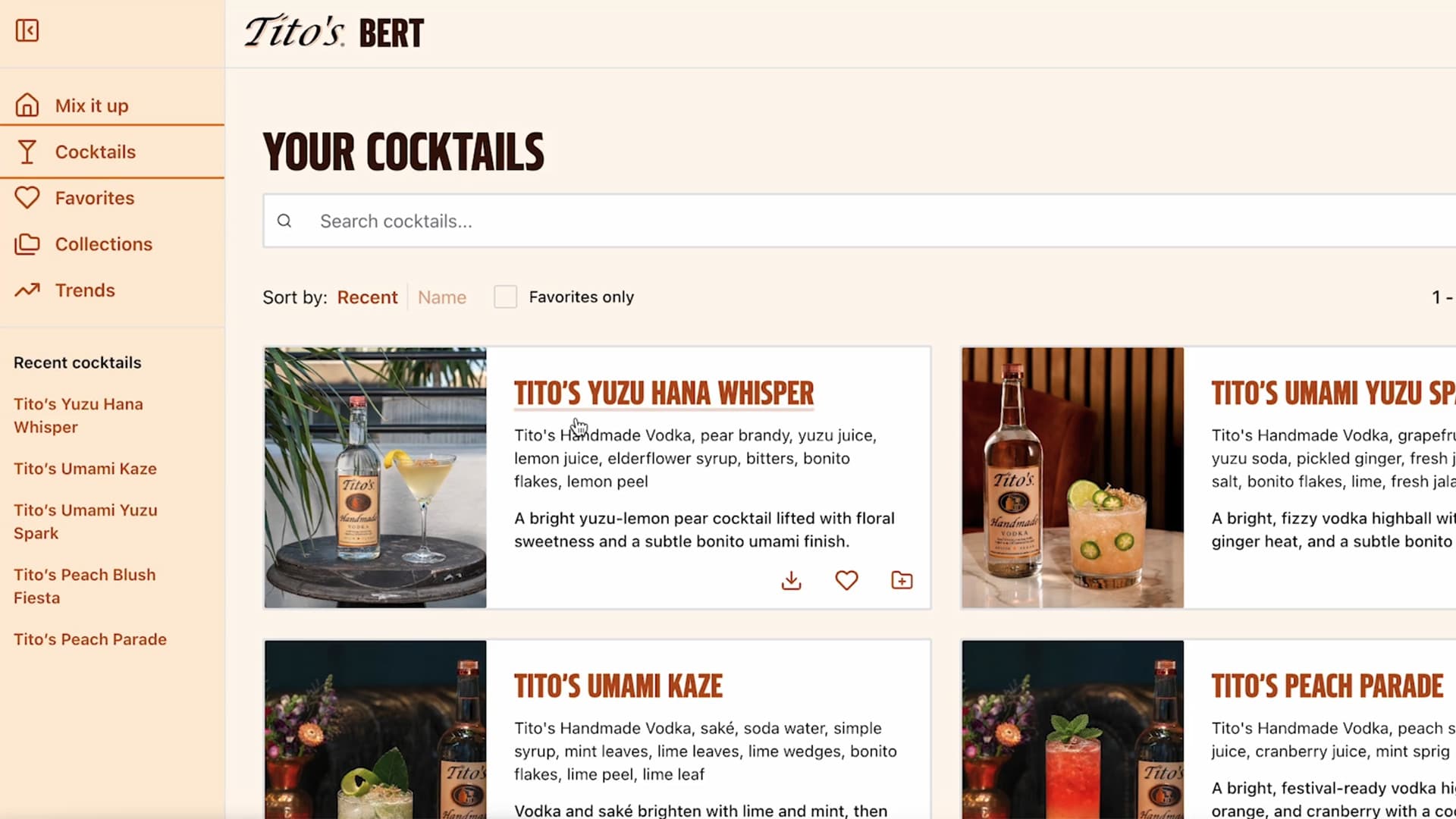 Tito’s Vodka — BERT